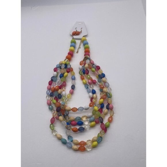 Unbranded Jewelry - Women’s Bead Necklace Jewelry Set Multicolor